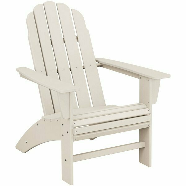 Polywood AD600SA Vineyard Sand Curveback Adirondack Chair 633AD600SA